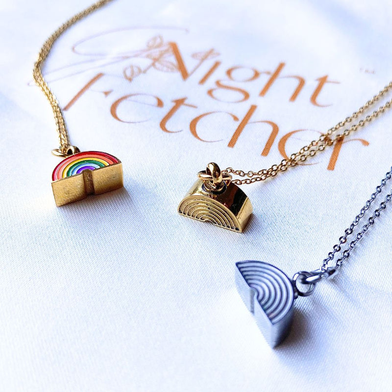 Rainbow Cremation Jewelry for Pets Who Crossed the Bridge - GNight Fetcher