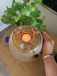 Orchid Urn for Loved ones [Tall, Full Sized] Handmade - LIMITED EDITION