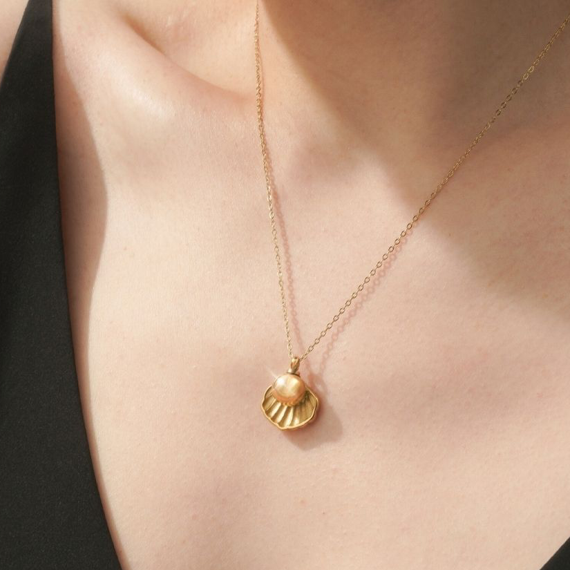 Treasure - Memorial Necklace for Human Ashes - Gold