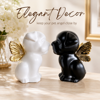 Bully Angel Dog Urn for Ashes with Wings