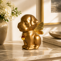 Bully Angel Dog Urn for Ashes with Wings