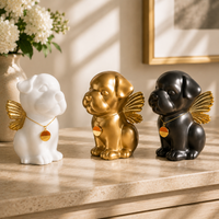 Bully Angel Dog Urn for Ashes with Wings