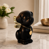 Handmade Angel Dog Urn for Ashes with Wings