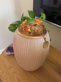 Orchid Urn for Loved ones [Tall, Full Sized] Handmade - LIMITED EDITION