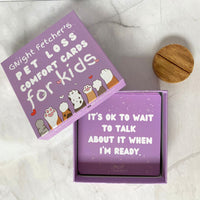 For Kids: Pet Loss Comfort Cards - 51 Affirmations with Prompts - GNight Fetcher