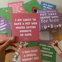 For Kids: Pet Loss Comfort Cards - 51 Affirmations with Prompts - GNight Fetcher