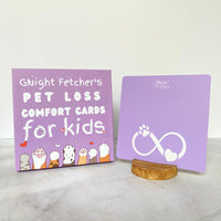 For Kids: Pet Loss Comfort Cards - 51 Affirmations with Prompts - GNight Fetcher