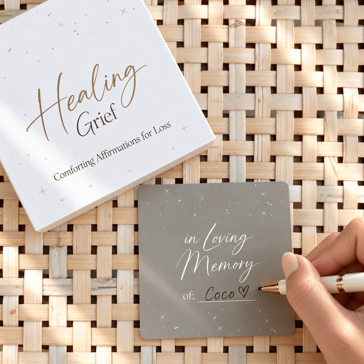 Grief Affirmation Cards for Loss of a Loved One – 51 Messages - GNight Fetcher