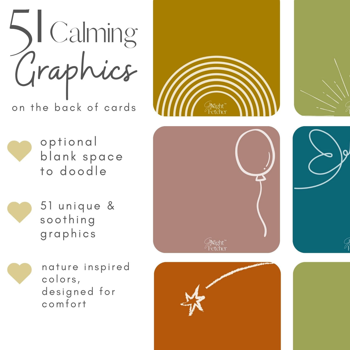 Grief Affirmation Cards for Loss of Loved Ones - 51 unique Sympathy Messages - GNight Fetcher