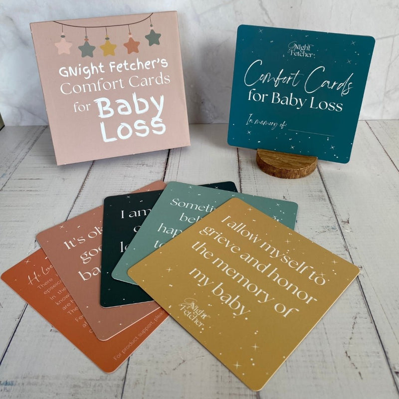 Grief Comfort Cards for Child Loss or Miscarriage - 51 Grief Affirmations - GNight Fetcher