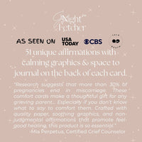 Grief Comfort Cards for Child Loss or Miscarriage - 51 Grief Affirmations - GNight Fetcher