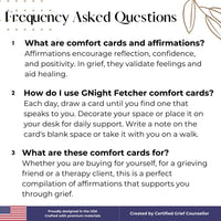 Grief Comfort Cards for Child Loss or Miscarriage - 51 Grief Affirmations - GNight Fetcher