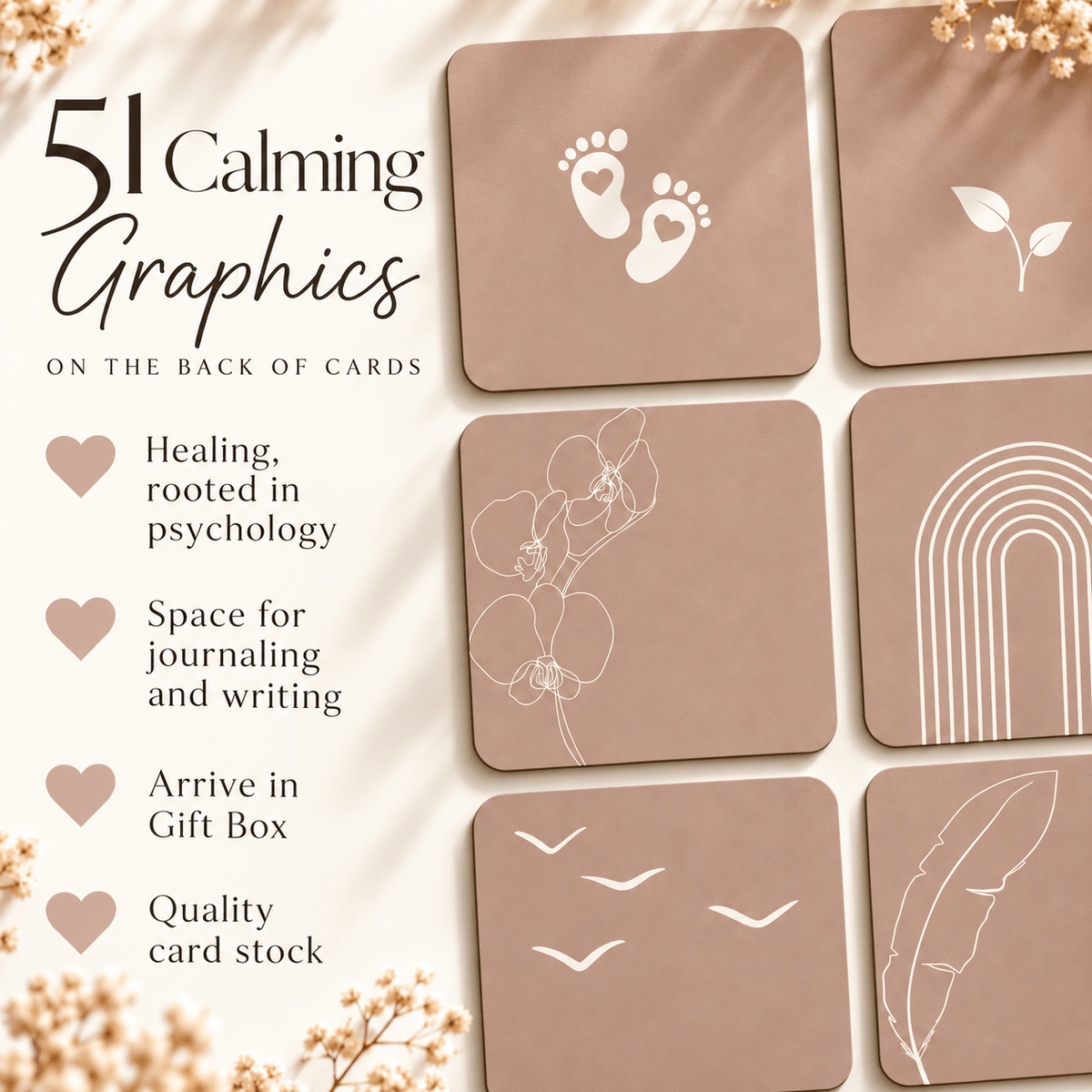 Grief Comfort Cards for Child Loss or Miscarriage - 51 Grief Affirmations - GNight Fetcher