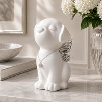 Handmade Angel Dog Urn for Ashes with Wings - GNight Fetcher