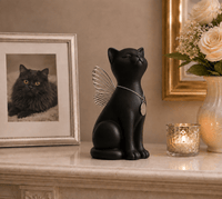 Handmade Cat Angel Urn with 18K Gold Pendant [PRE-ORDER] - GNight Fetcher