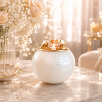 Handmade Keepsake Urn for Human Ashes | with Tealight & 18K Gold/Silver Pendant - GNight Fetcher