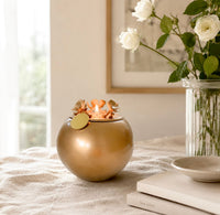 Handmade Keepsake Urn for Human Ashes | with Tealight & 18K Gold/Silver Pendant - GNight Fetcher