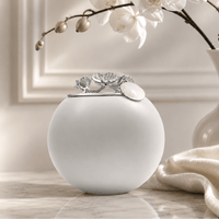 Handmade Keepsake Urn for Human Ashes - with Tealight and 18K Gold Pendant - GNight Fetcher