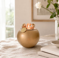 Handmade Pet Urn for Dog & Cat Ashes | with Tealight & 18K Gold/Silver Pendant - GNight Fetcher