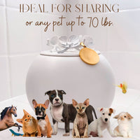 Orchid Urn for Dog & Pet Ashes - Handmade - GNight Fetcher