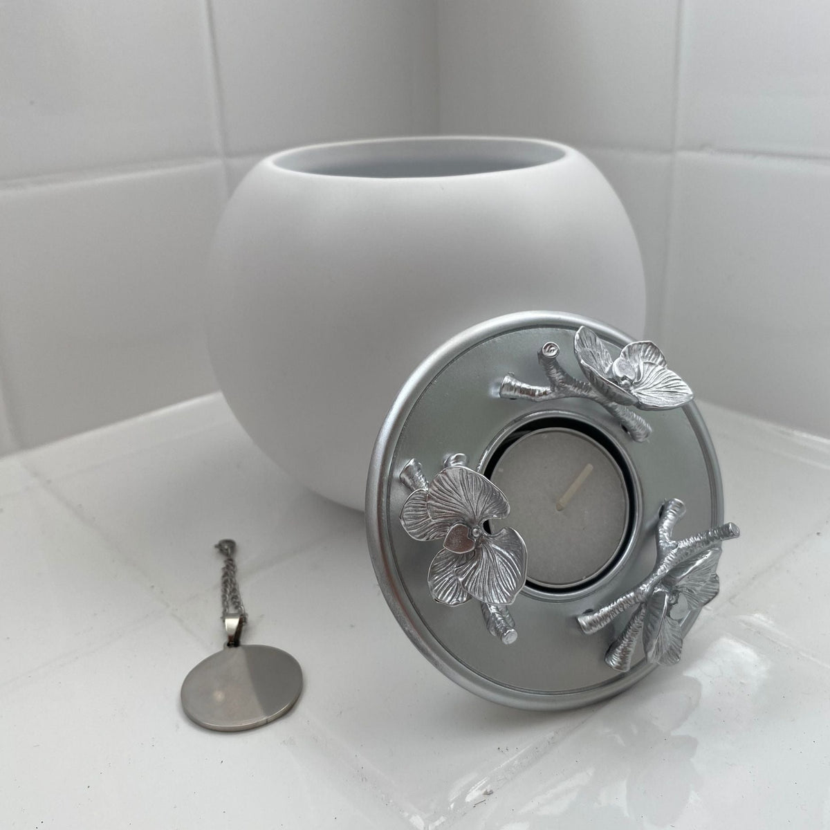 Orchid Urn for Dog & Pet Ashes - Handmade - GNight Fetcher