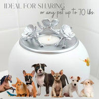 Orchid Urn for Dog & Pet Ashes - Handmade - GNight Fetcher