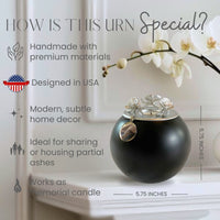 Orchid Urn for Dog & Pet Ashes - Handmade - GNight Fetcher