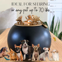 Orchid Urn for Dog & Pet Ashes - Handmade - GNight Fetcher