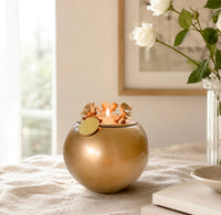 Orchid Urn for Dog & Pet Ashes - Handmade [GOLD] - GNight Fetcher