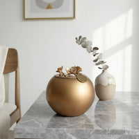 Orchid Urn for Dog & Pet Ashes - Handmade [GOLD] - GNight Fetcher