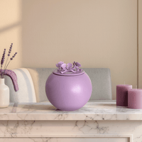 Orchid Urn for Dog & Pet Ashes - Handmade [LAVENDER] - GNight Fetcher