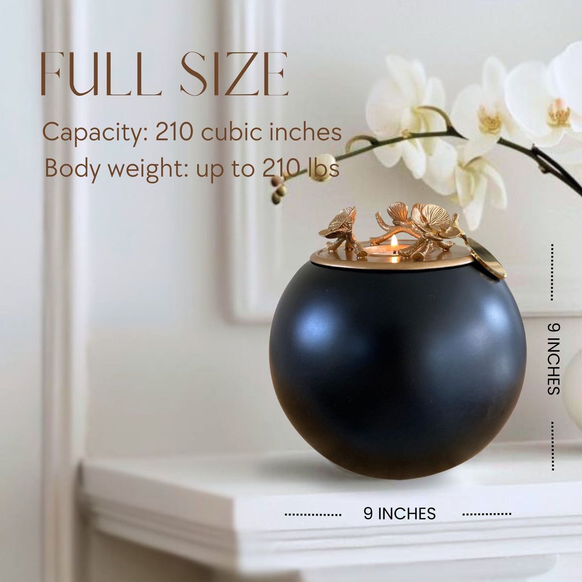 Orchid Urn for Loved ones [Keepsake Size] Handmade - GNight Fetcher