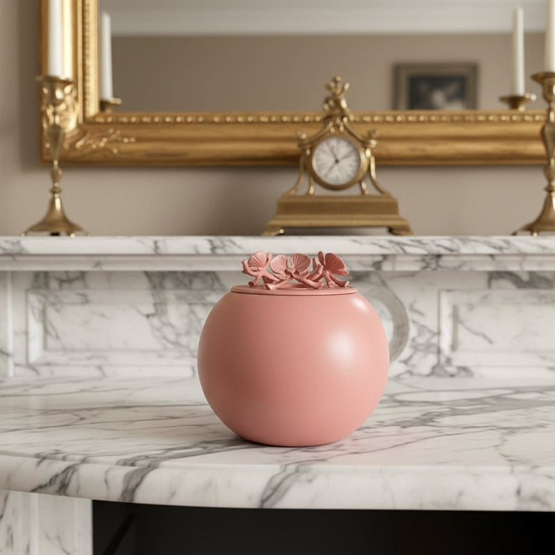 Orchid Urn for Loved ones [Keepsake Size] Handmade - CORAL - GNight Fetcher