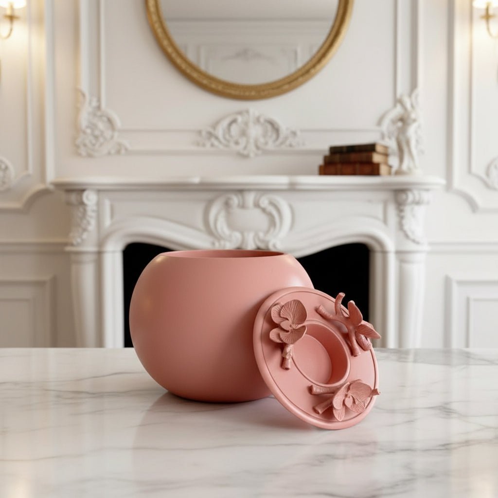 Orchid Urn for Loved ones [Keepsake Size] Handmade - CORAL - GNight Fetcher