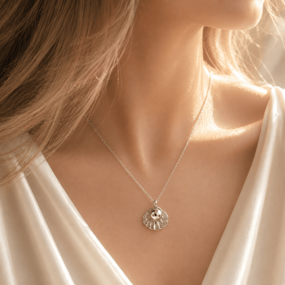 Pearl Cremation Necklace for Dog & Pet Ashes - GNight Fetcher