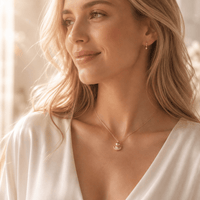 Pearl Cremation Necklace for Dog & Pet Ashes - Gold - GNight Fetcher