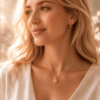 Pearl Cremation Necklace for Dog & Pet Ashes - Rose Gold - GNight Fetcher