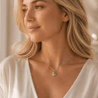 Pearl Memorial Necklace for Human Ashes - Silver - GNight Fetcher
