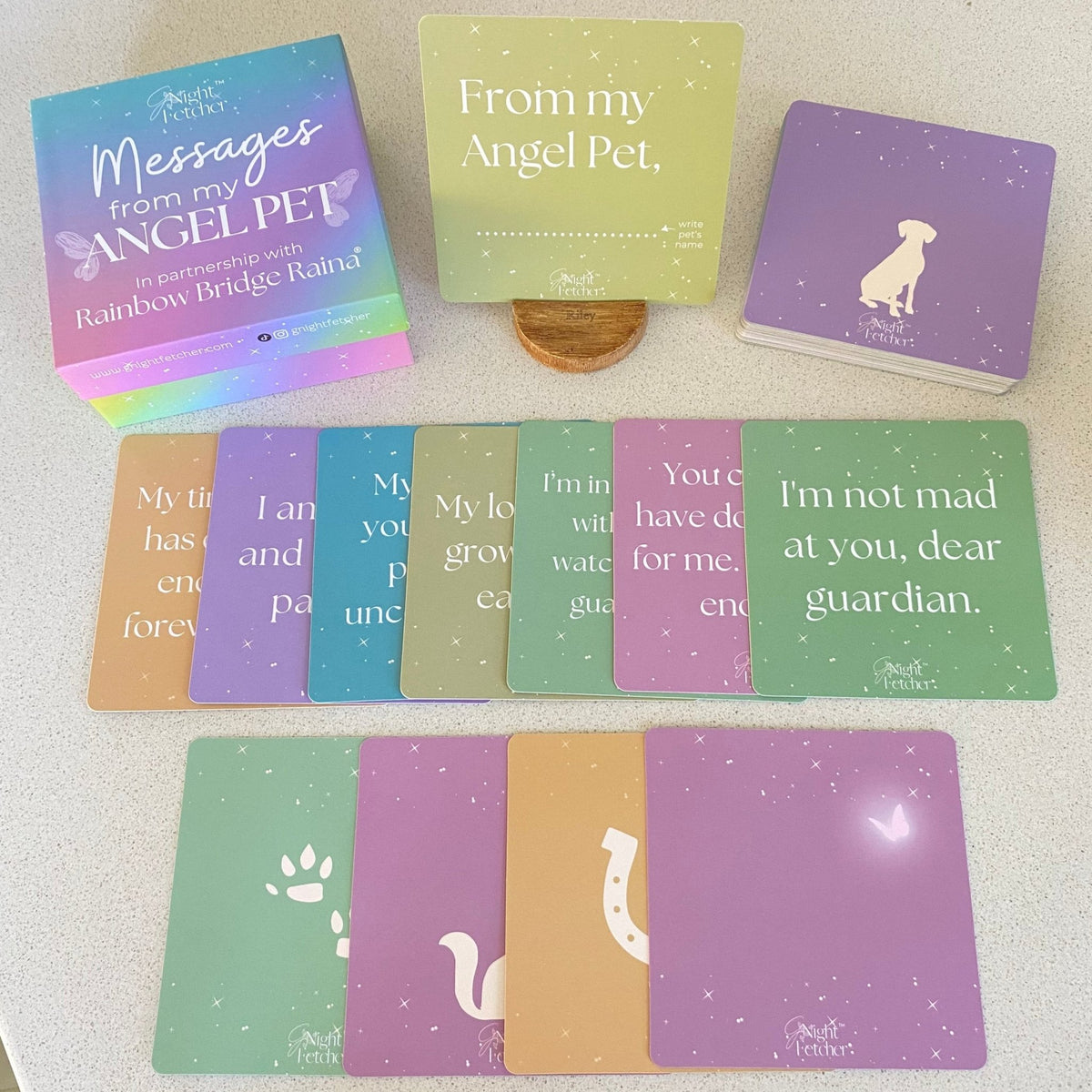 Pet Loss Sympathy Cards - Messages from My Pet Angel - GNight Fetcher