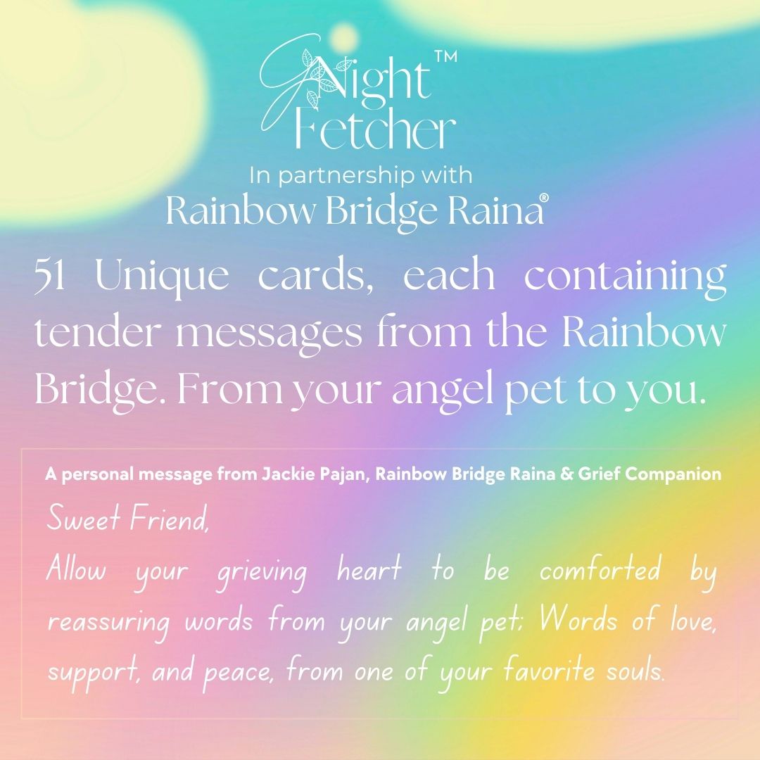 Pet Loss Sympathy Cards - Messages from My Pet Angel - GNight Fetcher