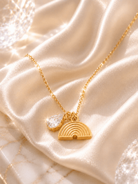 Rainbow Bridge Cremation Necklace for Dog & Pet Ashes - GNight Fetcher