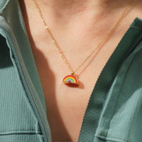 Rainbow - Memorial Necklace for Human Ashes - Rainbow - GNight Fetcher