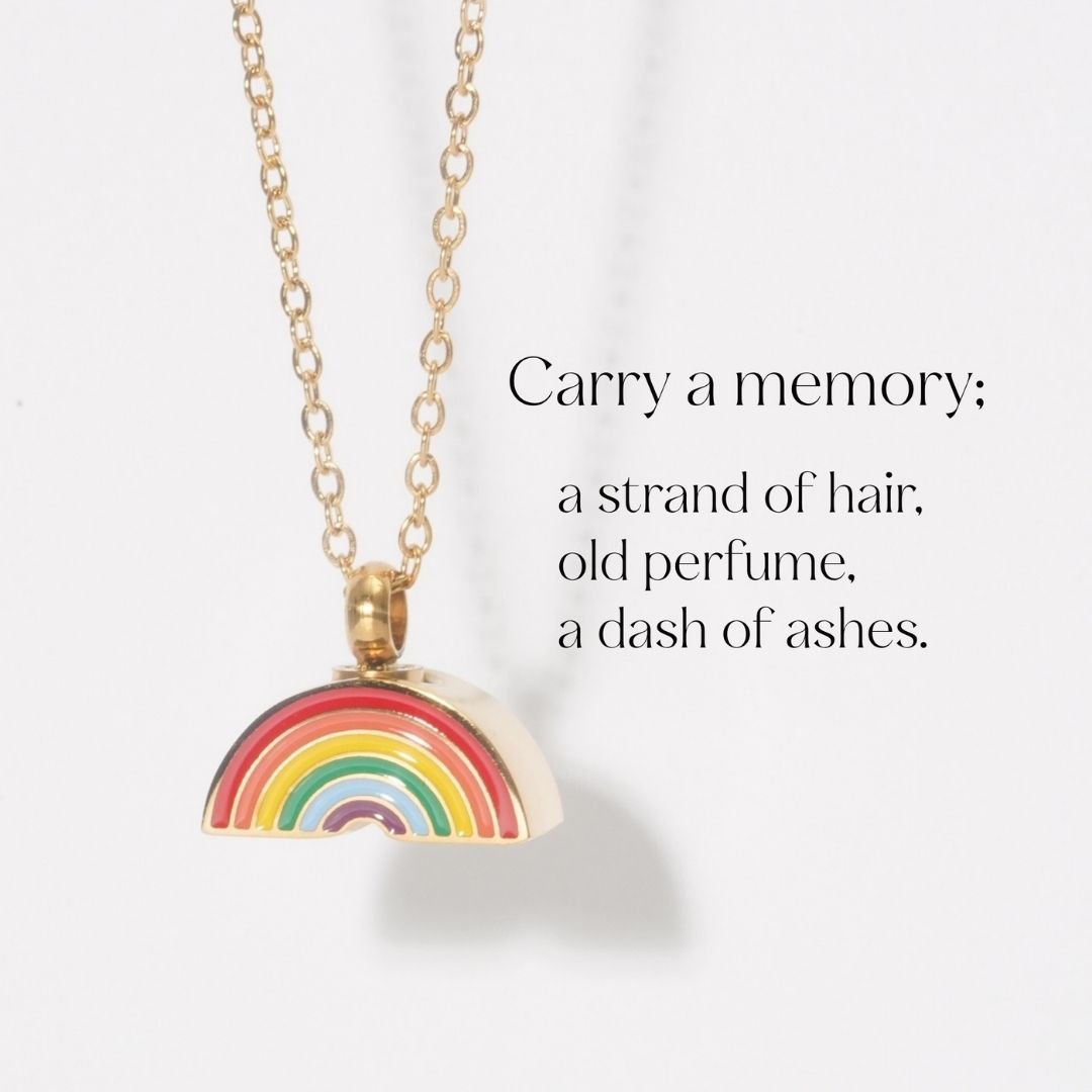 Rainbow - Memorial Necklace for Human Ashes - Rainbow - GNight Fetcher