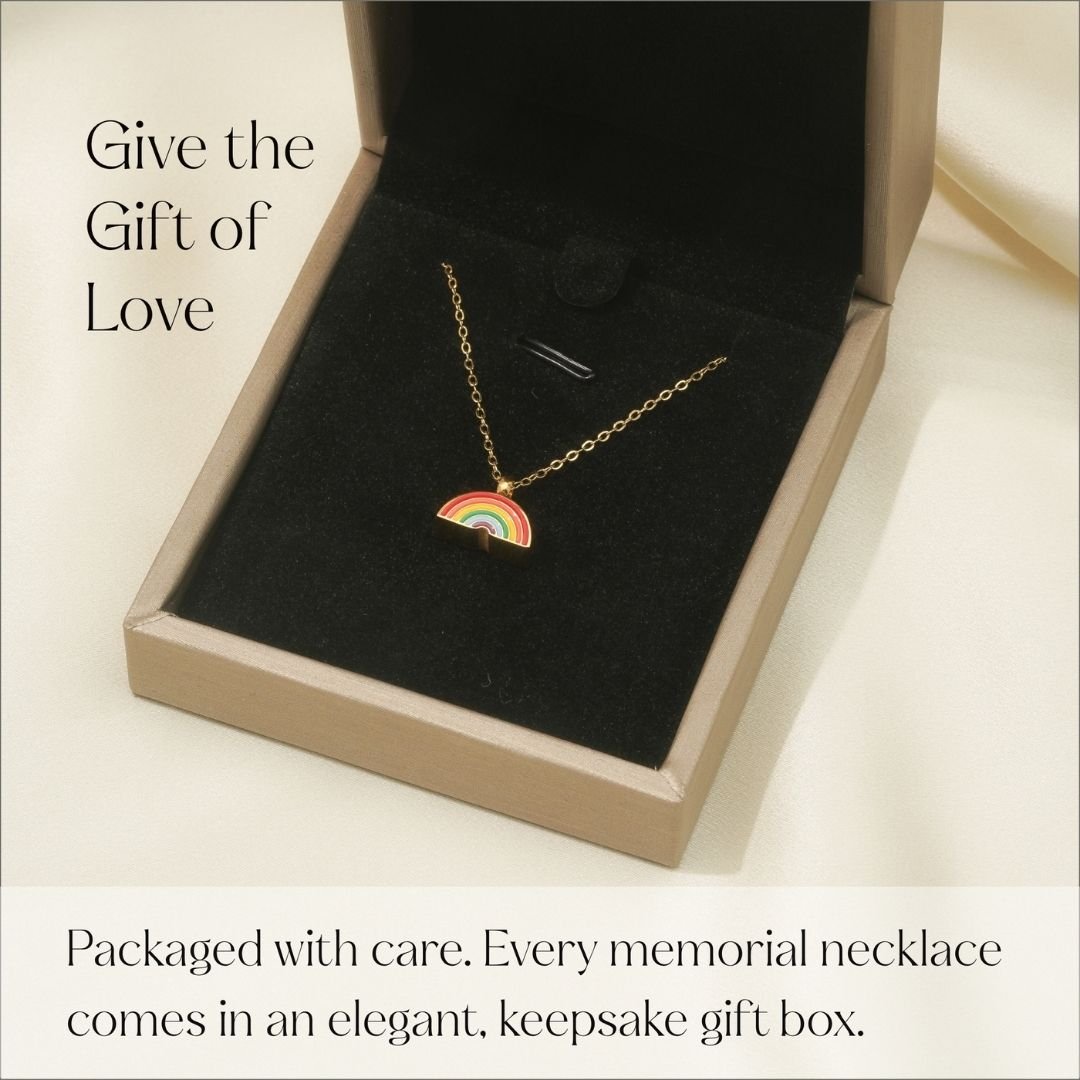 Rainbow - Memorial Necklace for Human Ashes - Rainbow - GNight Fetcher
