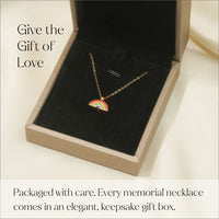 Rainbow - Memorial Necklace for Human Ashes - Rainbow - GNight Fetcher
