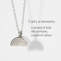 Rainbow - Memorial Necklace for Human Ashes - Silver - GNight Fetcher
