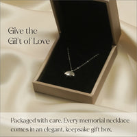 Rainbow - Memorial Necklace for Human Ashes - Silver - GNight Fetcher
