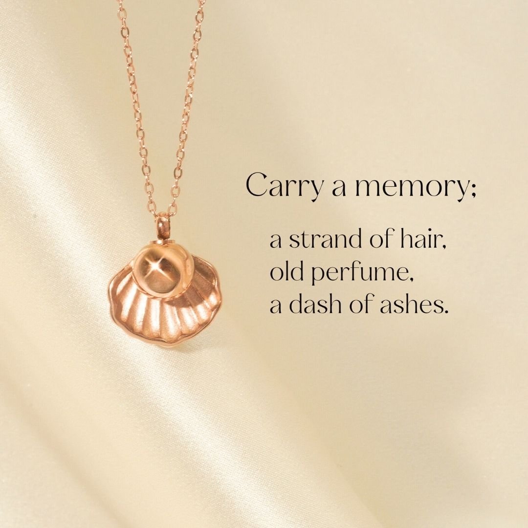 Treasure - Cremation Necklace for Dog & Pet Ashes - Rose Gold - GNight Fetcher