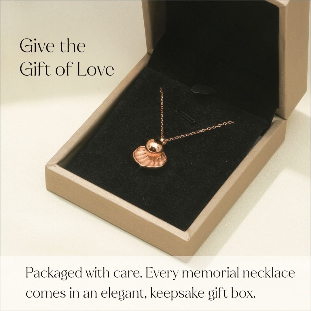 Treasure - Cremation Necklace for Dog & Pet Ashes - Rose Gold - GNight Fetcher