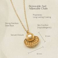 Treasure - Memorial Necklace for Human Ashes - Gold - GNight Fetcher
